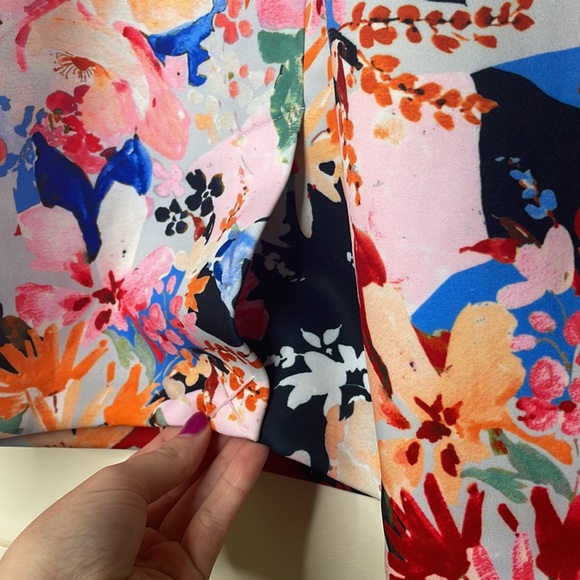 NWT T Tahari Floral Cap Sleeve Dress Size Small - Picture 11 of 12